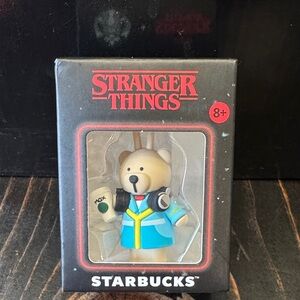 Starbucks Stranger Things “Max” Bear Keychain/Cup stopper in Blue Outfit